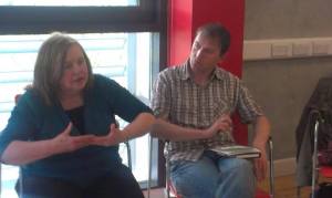 With Bernadette McAlliskey