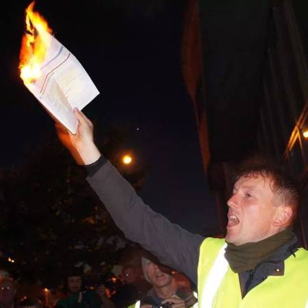 Burning Irish Water application forms